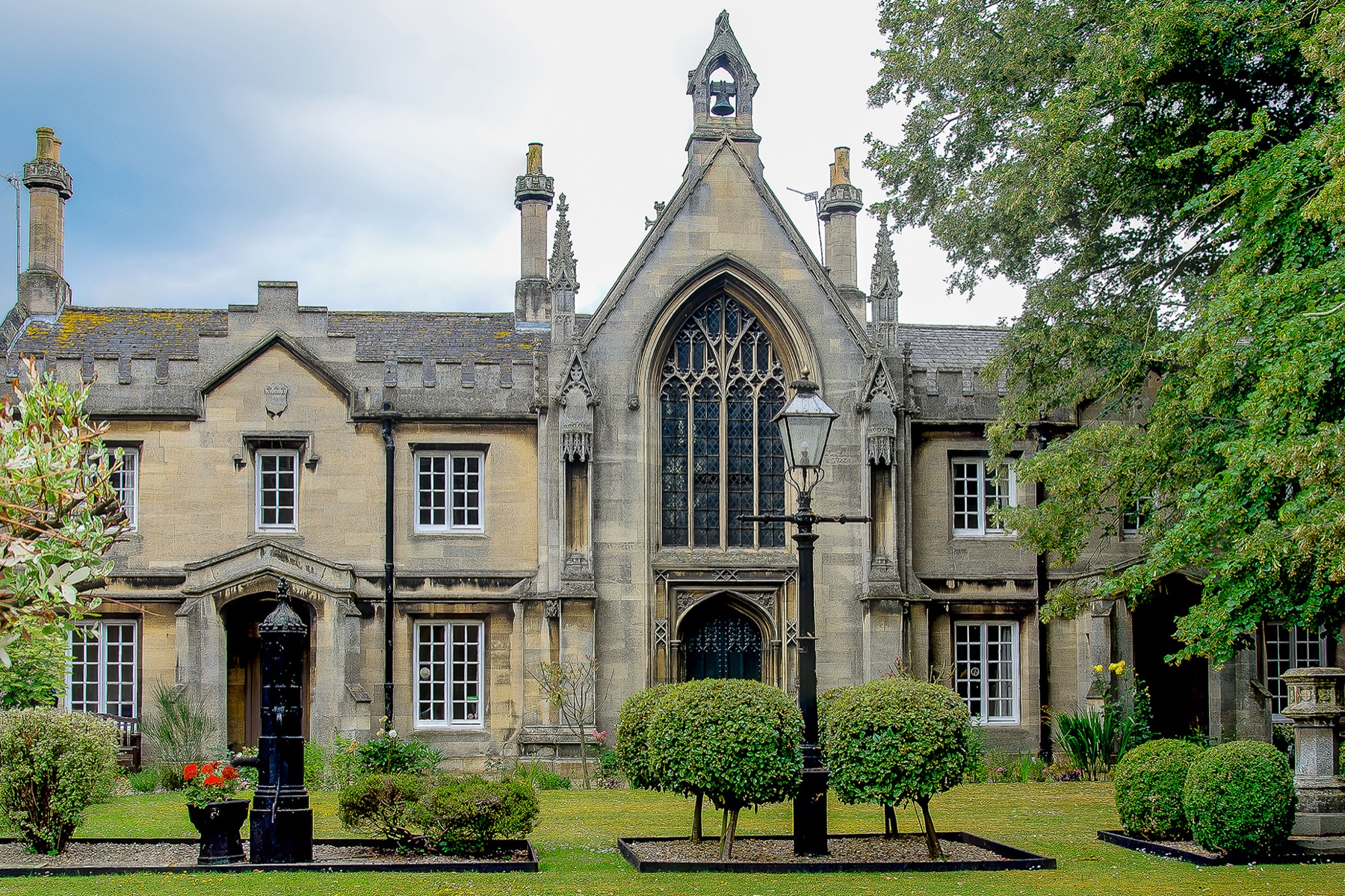 Historic civic building in Sleaford used as archive doorway
