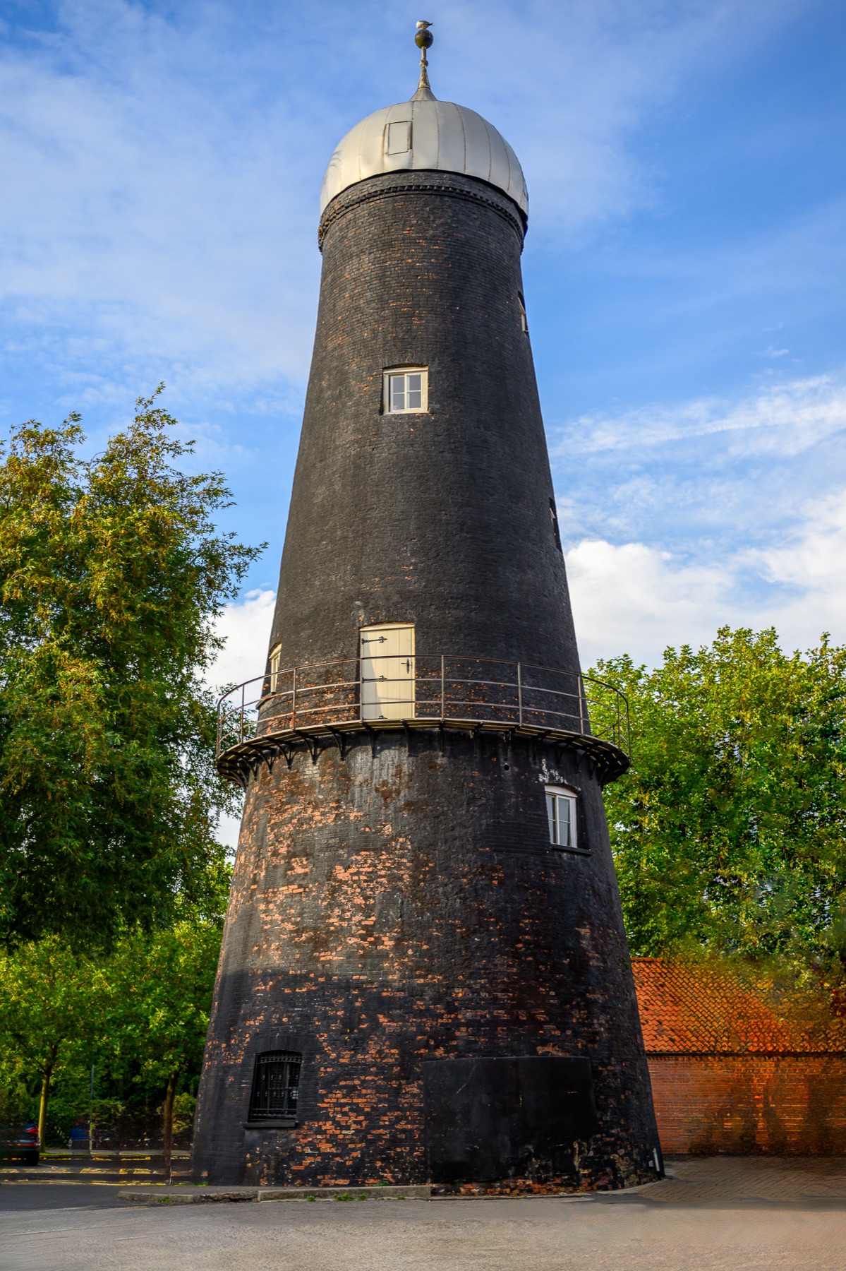 Historic windmill landmark in Sleaford